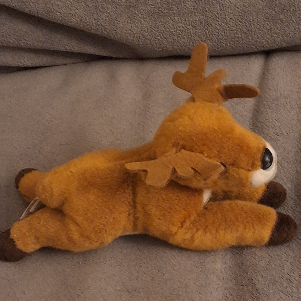 Aurora World Brown Moose Reindeer Plush Flopsie Stuffed Animal 2018 12” - Picture 2 of 6